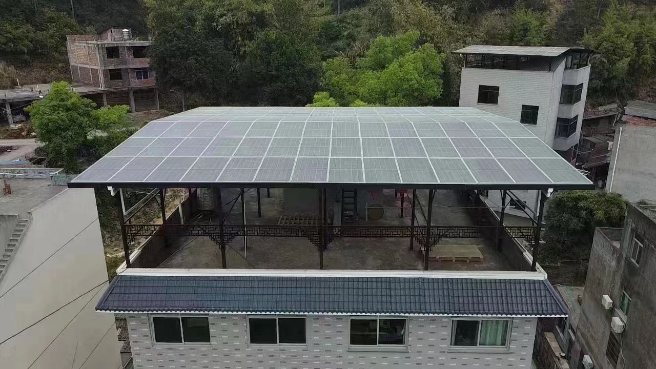 明港15kw+10kwh自建别墅家庭光伏储能系统